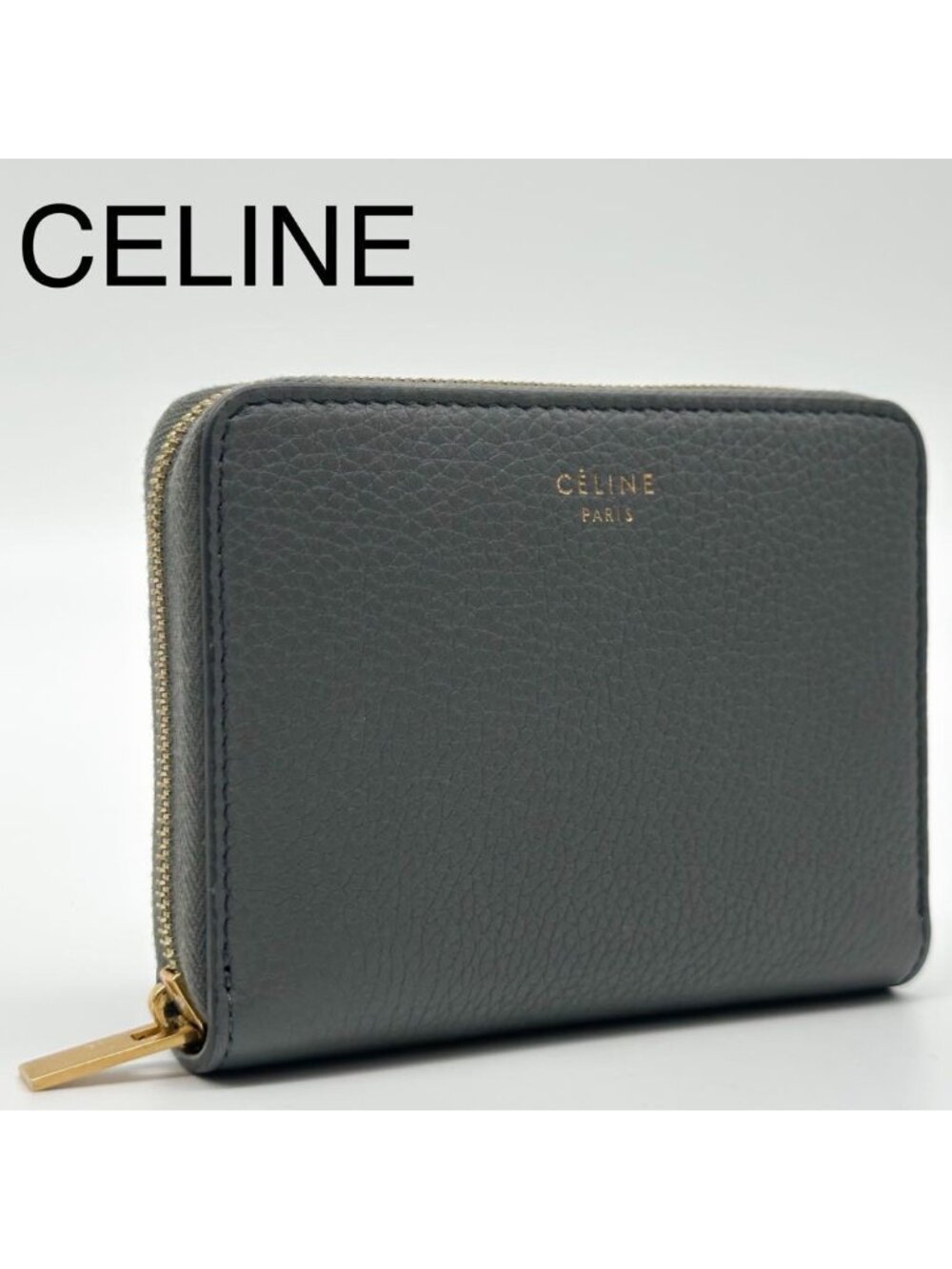 Celine Zipped Wallet Compact Coin Purse - Picture 1 of 10